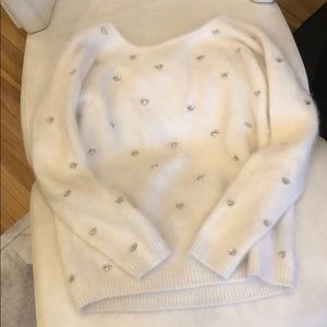 Club Monaco embellished sweater xs